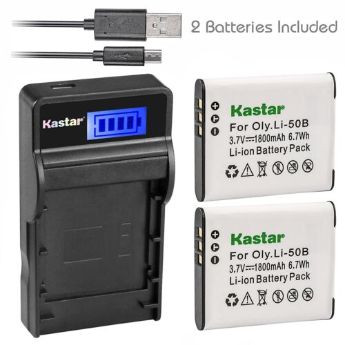 Li-50B Battery or Slim LCD Charger for OLYMPUS Tough TG-820 iHS, TG-830 iHS - Picture 13 of 13