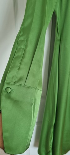 Mango Green Midi Wrap Dress 12 - Picture 4 of 6