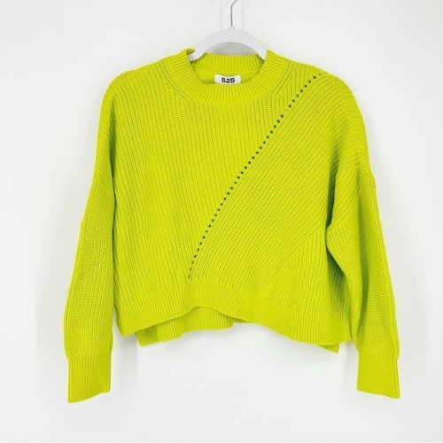 NEW 525 AMERICA Charli Sweater in Peridot XS Brat Girl - Picture 2 of 6