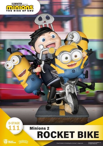 BEAST KINGDOM Diorama Stage DS-111 Minions Raketenfahrrad - nicht maßstabsgetreu (US auf Lager) - Bild 10 von 12