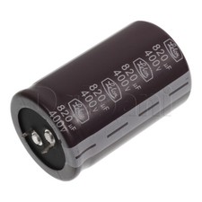 400V 820uF 35x55mm 105C Snap In Capacitor Lelon