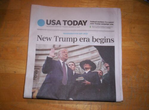 USA TODAY NEWSPAPER TUESDAY JANUARY 21, 2025 INAUGURATION DAY 2025