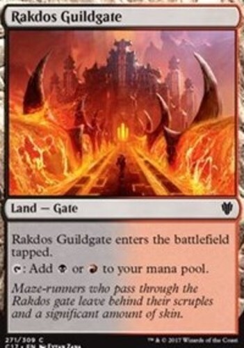 MTG-4x-Near Mint, English-Rakdos Guildgate-Commander 2017 - Picture 1 of 1