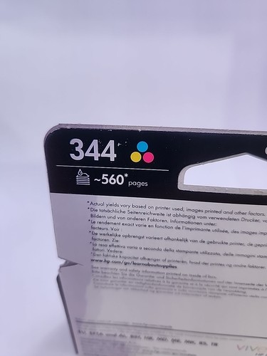 HP344 TRI-COLOUR / C9363EE TINTENPATRONE - ORIGINAL & VERSIEGELT - Bild 5 von 6
