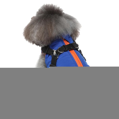 Pet Dog Jacket With Harness Winter Warm Dog Clothes Waterproof Dog Coat Outfits - Picture 4 of 31