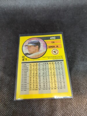 1991 Fleer Cal Ripken Jr. #490 Baseball Card Baltimore Orioles | eBay