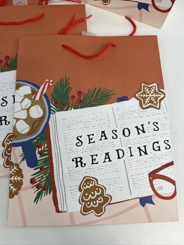Seasons Readings Paper Gift Bags 5-PACK Retail: $49.95 Christmas 12.5x10x5.75" N - Picture 2 of 15