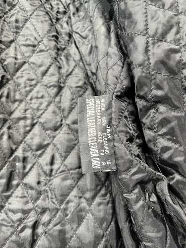 Giacca da moto vintage anni '90 Wilsons Open Road in pelle foderata sottile con spille - Foto 11 di 16