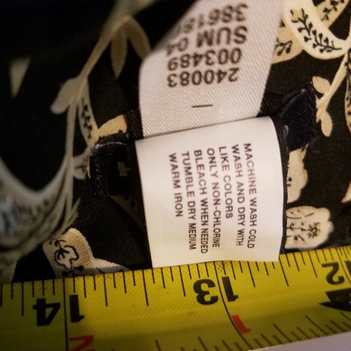 Gap Women's Size 6 Summer Strapless Dress Black & White Floral Back Zipper Party - Picture 6 of 6