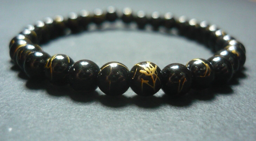 Bracelet Perles Onyx 8mm Sur Mesure - Homme Et Femme, Fait Main, Longueur Personnalisable