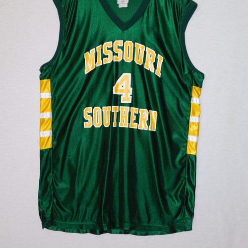 Camiseta deportiva de baloncesto de los Rawlings de Missouri Southern State Lions #4 de la NCAA usada en la década de 1990 - Imagen 5 de 8