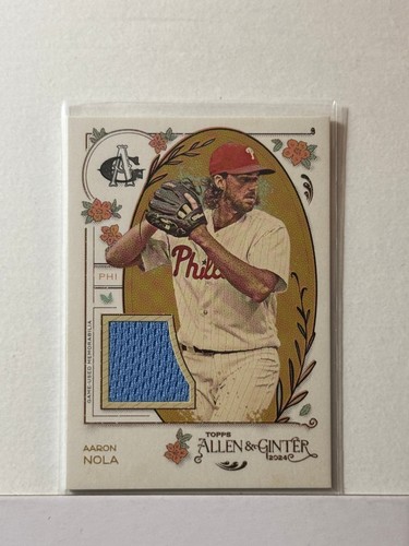 Reliquia de tamaño completo Topps Allen & Ginter 2024 Aaron Nola - Imagen 1 de 2