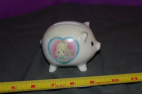 Enesco Precious Moments Collectors Club Piggy Bank 2001 - Picture 2 of 7