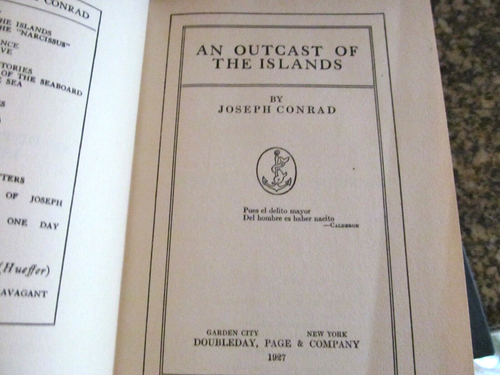 *LOT OF 10 JOSEPH CONRAD PERSONAL EDITION BOOKS 1927 ~ DOUBLEDAY, PAGE & CO - Picture 3 of 11