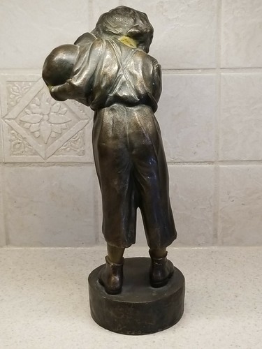 "Antike Bronzeskulptur ""Ein Anfänger"" aus dem 19. Jahrhundert von Schmidt-Felling 11 1/4" - Bild 6 von 12