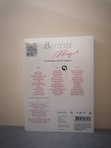 Battisti, Mogol – Il Nostro Canto Libero 2007 Italy 2 × CD, Compilation DVD - Imagen 2 de 3