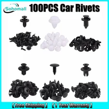 100PCS For Mazda Car Rivets Push Pin Fastener Retainer Bumper Fender Clips