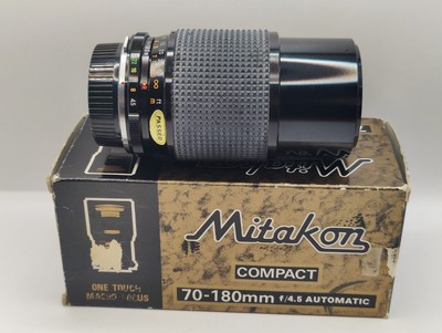Mitakon 70-180 mm F/4.5 Zoomobjektiv Originalverpackt. Olympus OM Mount. NEUWERTIG