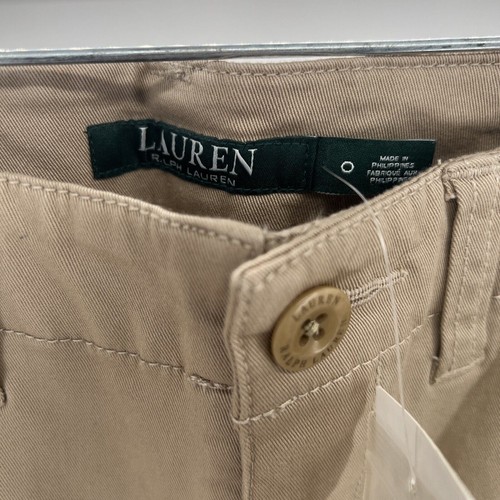 NWT Lauren Ralph Lauren Women's Tan/Khaki Pants Size 0 NEW NOS - Picture 5 of 9