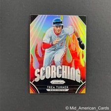 2019 Prizm Trea Turner Scorching Silver Prizm #57 Washington Nationals