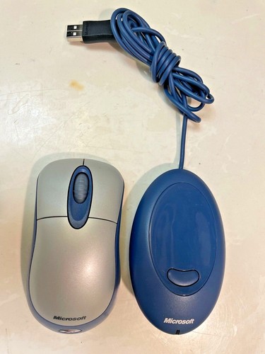 Microsoft Wireless Optical Mouse Blue K81-00004 USB PS/2 Windows Mac w/ Receiver - Picture 5 of 8