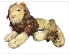 Vintage Rare Large STEIFF Mohair Leo Lion Reclining Pose Great Condition For Age