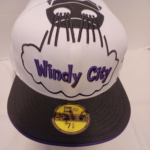 Chicago Bulls Windy City New Era 59Fifty Fitted NBA Basketball Cap/ Hat 7 3/8. - Picture 1 of 6