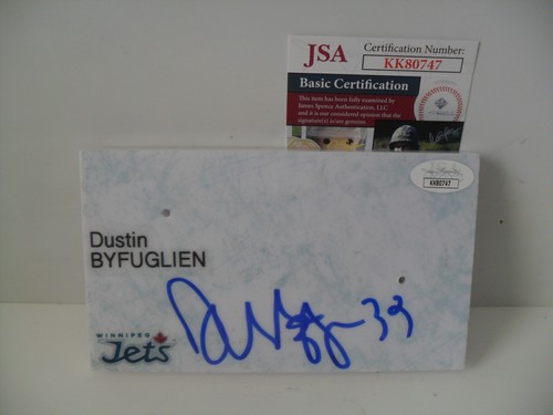 Dustin Byfuglien Autographed Winnipeg Jets Imports Dragon McFarlane JSA Cert COA - Picture 7 of 8