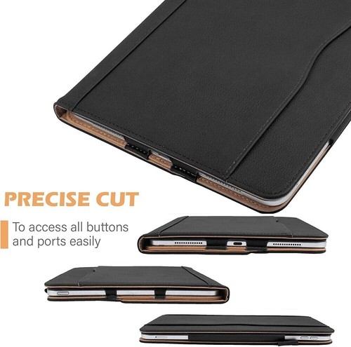 Luxus Ledertasche für iPad 10.2 9.-8.-7. Generation Smart Hellbraun Ständer Cover - Bild 9 von 16