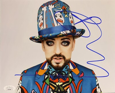 Boy George Signed Autographed Culture Club 8x10 Photo JSA Pop Icon | eBay