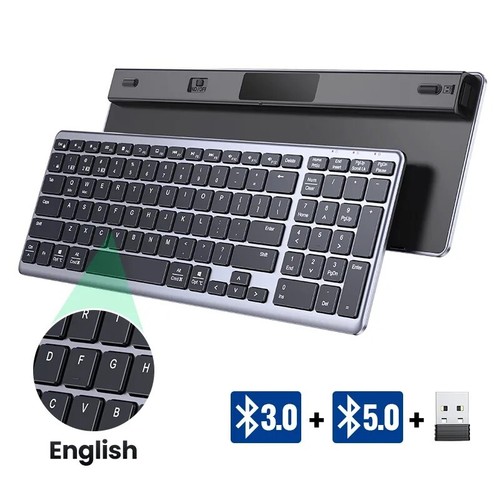 UGREEN Wireless Tastatur Bluetooth 5.0 2.4G 99 Tastenkappen für MacBook iPad PC Tab - Bild 7 von 9
