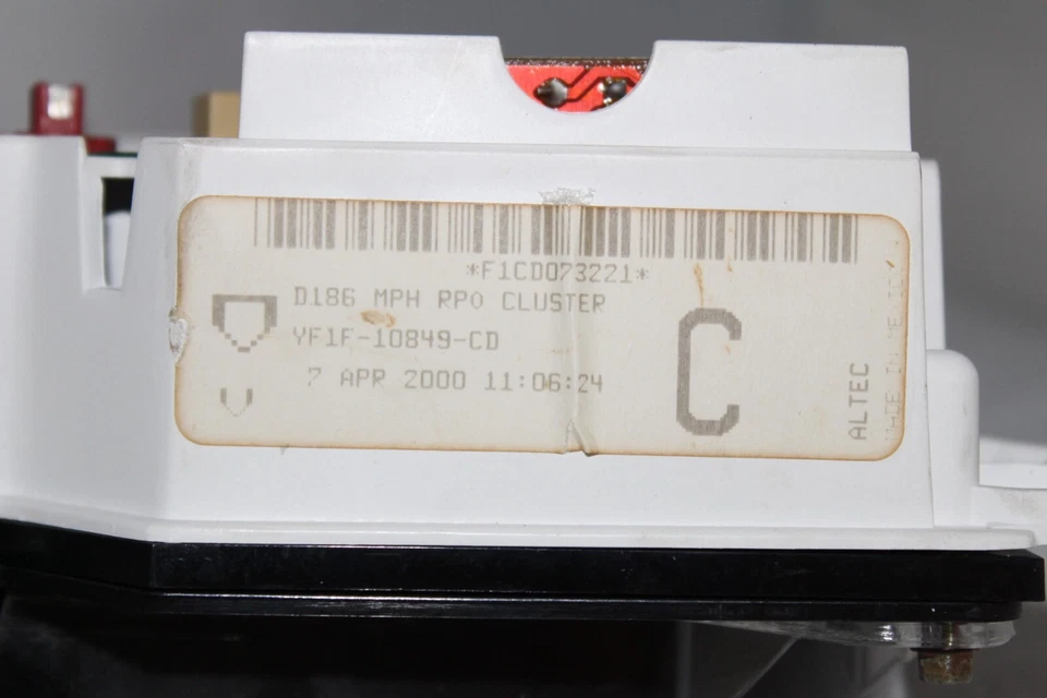 Painel de instrumentos velocímetro 2000 Ford Taurus Sable 195.785 milhas - Imagem 3 de 4