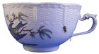 Antike 18. Jh. Ludwigsburg Porzellan Vogel Szene Tasse