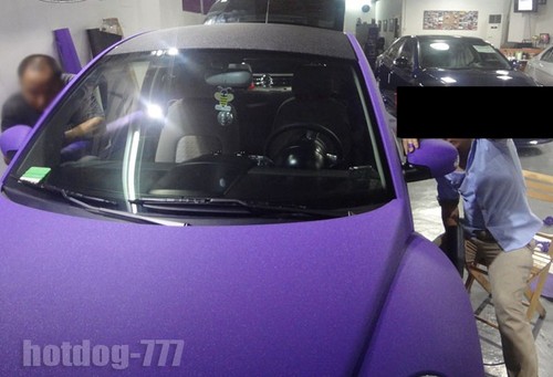 12"" x 60"" - Calcomanía de vinilo púrpura brillante brillo mate para automóvil ACAC - Imagen 4 de 5