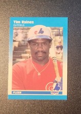 1987 Fleer Mini #85 Tim Raines