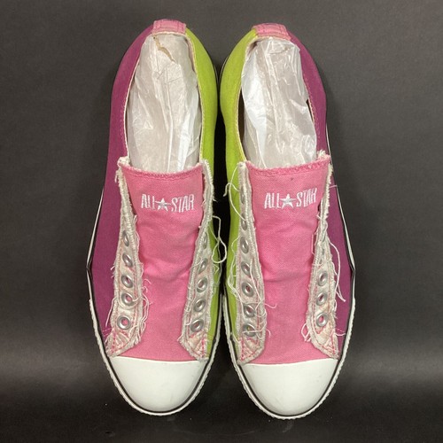 Converse CTAS NSC-Womens 11.5-Colorblock Pink-Purple/Green-No Laces 7B 08 12 S48 - Picture 4 of 9