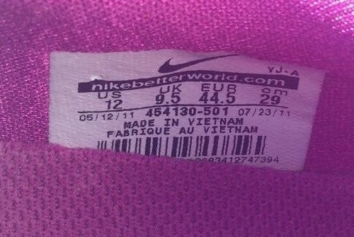 Herren grau Nike Schuhe Fitsohle 2 Größe 12 Lunar Victory - Bild 4 von 9
