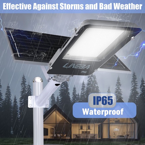 Commercial 80000000LM LED Outdoor Dusk to Dawn Solar Street Light Road Area Lamp - Picture 9 of 22