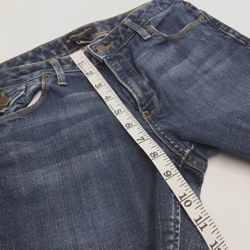 Banana Republic Jean Shorts Size 10 Womens Reg Blue Denim Mid Rise Cut Off - Picture 5 of 10