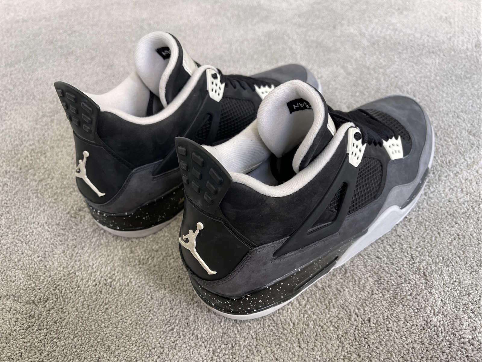 Nike Air Jordan Retro 4 IV Fear Pack Size 15 Black White Cool Grey ...
