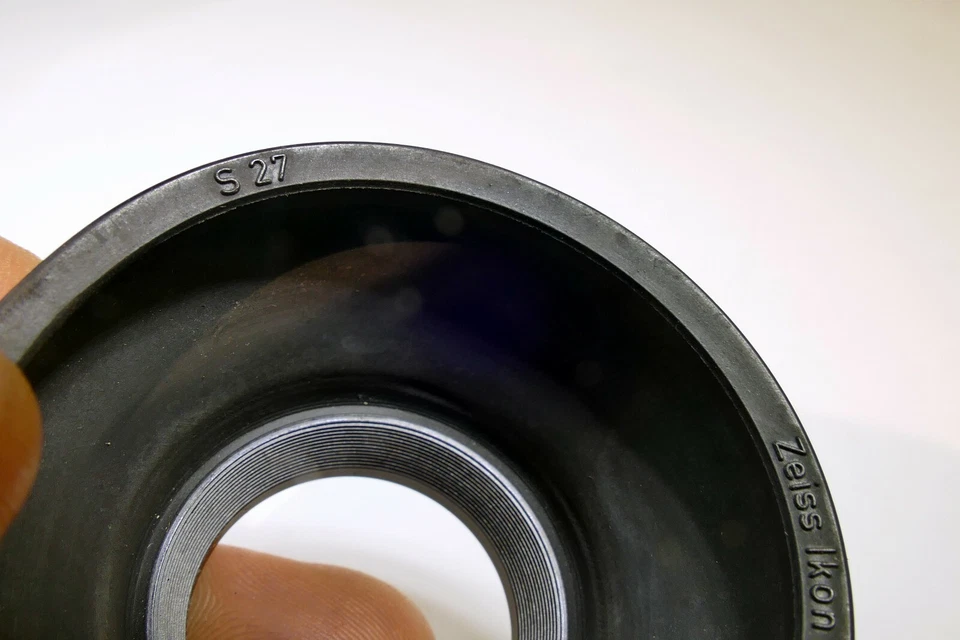 Zeiss Ikon AG S27 Lens Rubber Hood shade 27mm screw in Contessa Tenax Genuine - Image 4 of 4