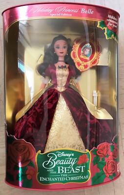 NEW Mattel Collectible Doll Beauty and the Beast Holiday Princess