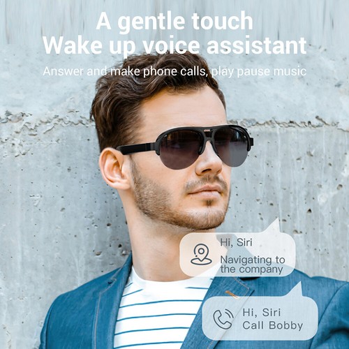 F08 Wireless Bluetooth Audio Smart Polarized Sunglasses Headphone Sports Glasses - Picture 11 of 20