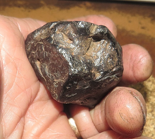 160 gm . CANYON DIABLO IRON METEORITE MUSEUM GRADE ARIZONA STAND - Picture 8 of 8
