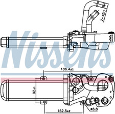 Nissens EGR Cooler 989412 for eg. VW JETTA (2005) 2.0 TDI etc