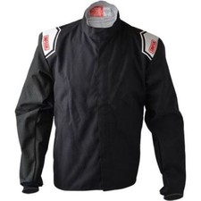Simpson Safety 102382 APEX Kart Racing Jacket - Black/Black, Large NEW