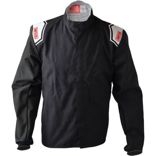 Simpson Safety 102382 APEX Kart Racing Jacket - Black/Black, Large NEW - Picture 1 of 3