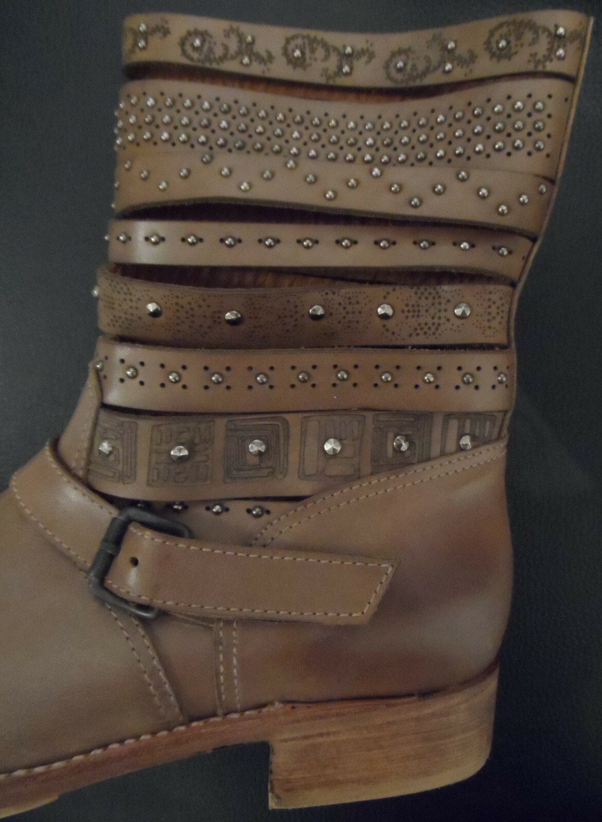Extravagante Leder Stiefel Lederstiefel Palladium Pallabrouse Baggy 92478 066 Damen Boots & Stiefeletten in