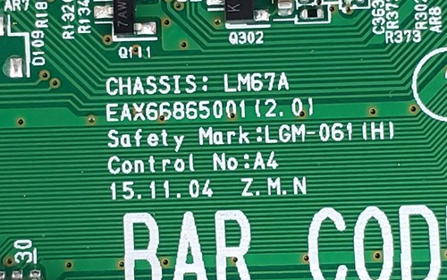 LG 24MP88HV Main Board EAX65865001 - Picture 3 of 3