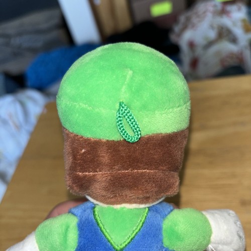 Super Mario Bros LUIGI Plüschhut mit bestickten Augen Overall Nintendo 9 Zoll - Bild 4 von 12